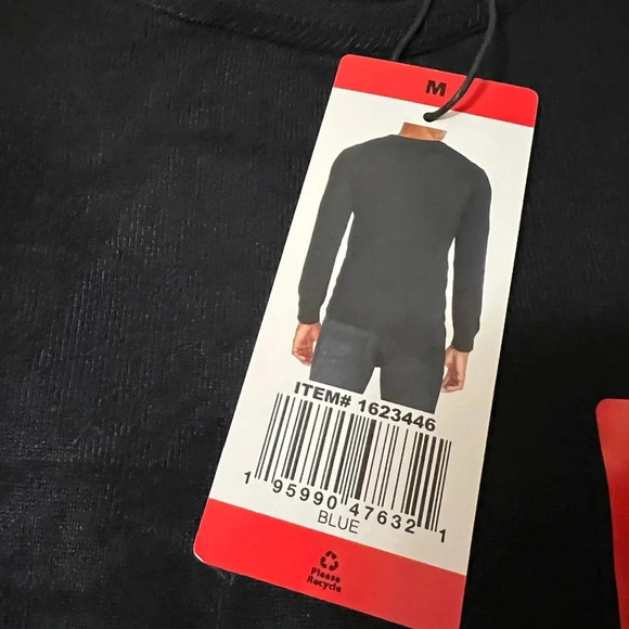 NEW Buffalo David Bitton Crewneck Sweater Medium - Navy Blue - Picture 4 of 5